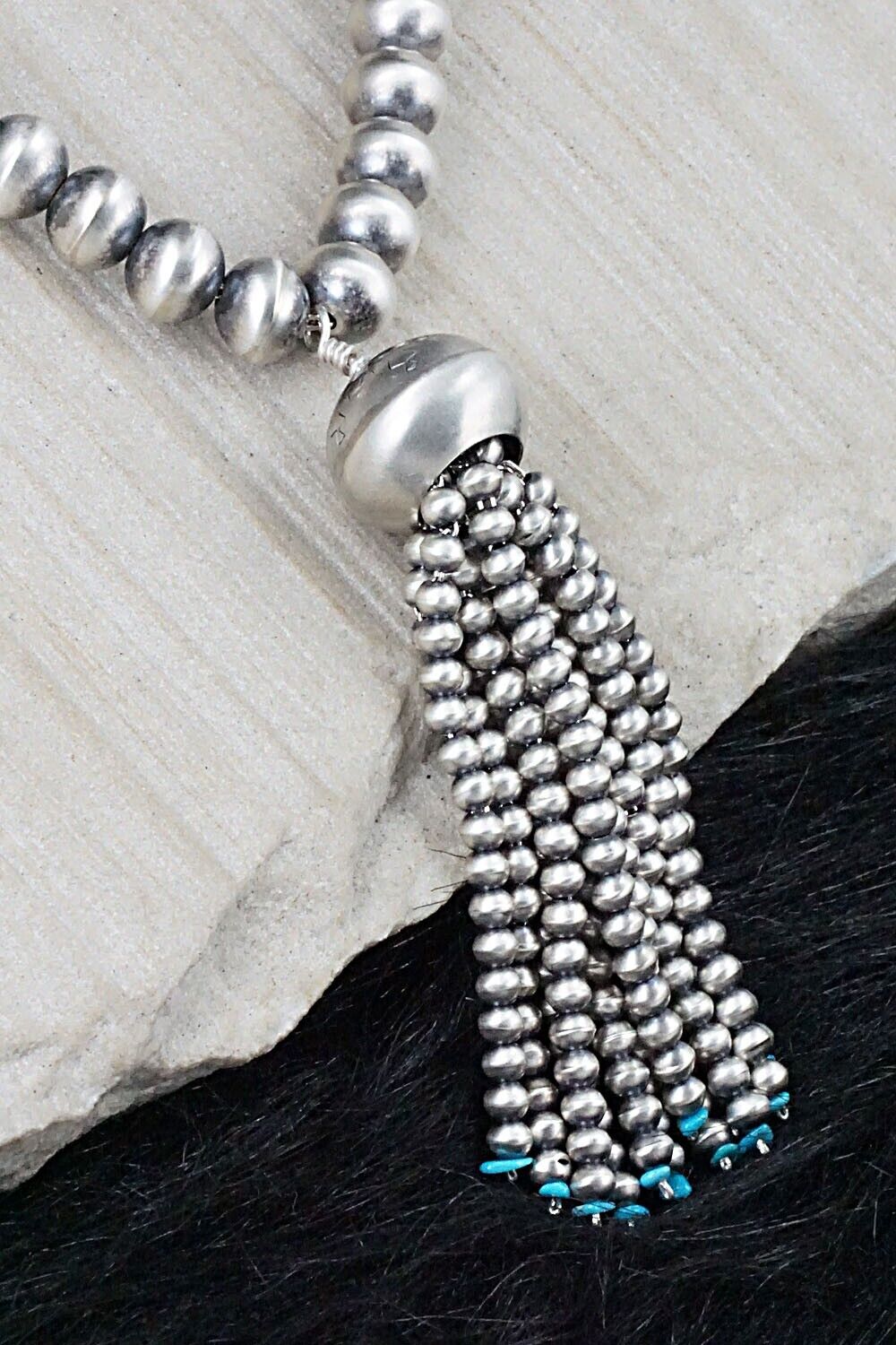Turquoise & Navajo Pearl Necklace - Jan Mariano