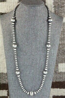 Sterling Silver Navajo Pearl Necklace - Jan Mariano