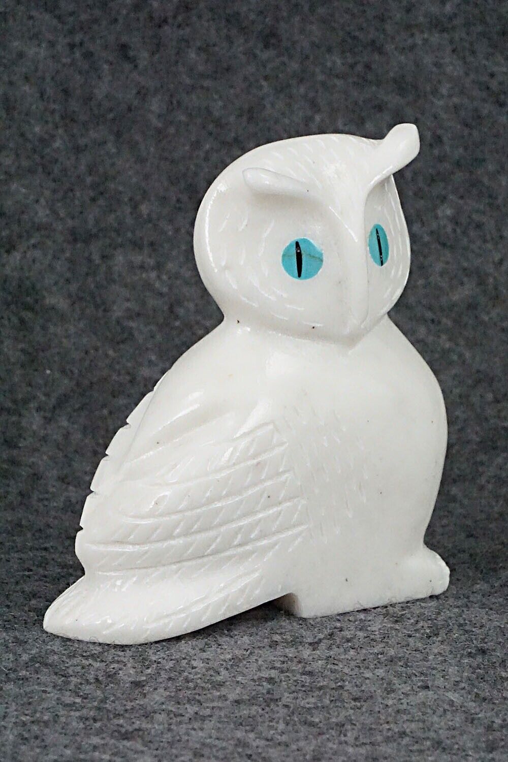 Owl Zuni Fetish Carving - Andres Lementino