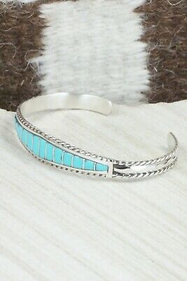 Turquoise & Sterling Silver Bracelet - Millie Peynetsa