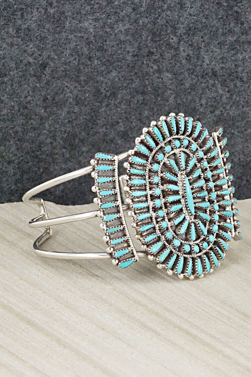 Turquoise & Sterling Silver Bracelet - Judy Wallace