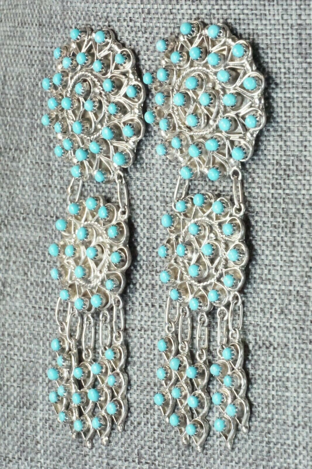 Turquoise & Sterling Silver Earrings - Waylon Johnson