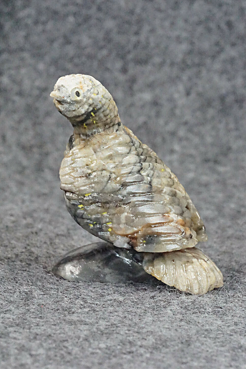 Turkey Zuni Fetish Carving - Ben Kaamasee