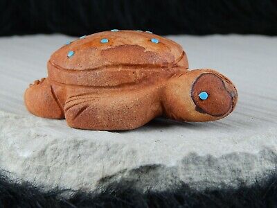 Turtle - Zuni Fetish - Louise Ponchuella - Zuni Turtle Carving - Native American - High Lonesome Trading