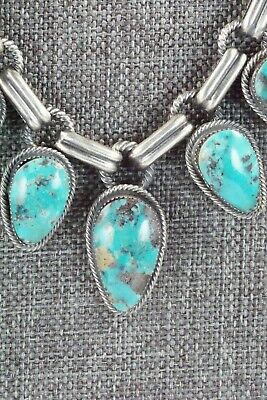 Turquoise & Sterling Silver Necklace and Earrings - Bobby Platero