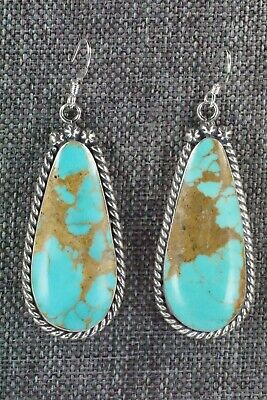 Turquoise and Sterling Silver Earrings - Brandon Belin