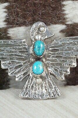 Turquoise & Sterling Silver Ring - Delbert Arviso - Size 8