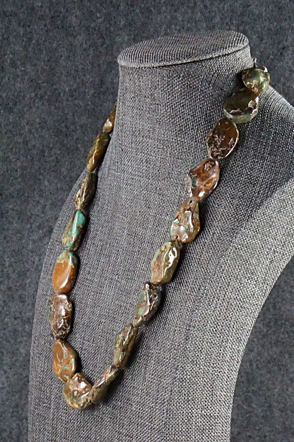 Turquoise and Sterling Silver Necklace - Louise Joe