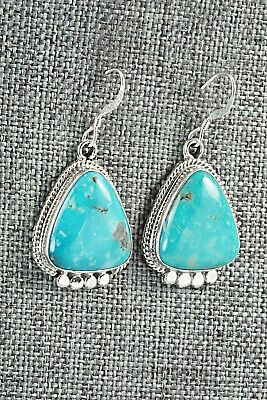 Turquoise & Sterling Silver Earrings - Sharon McCarthy