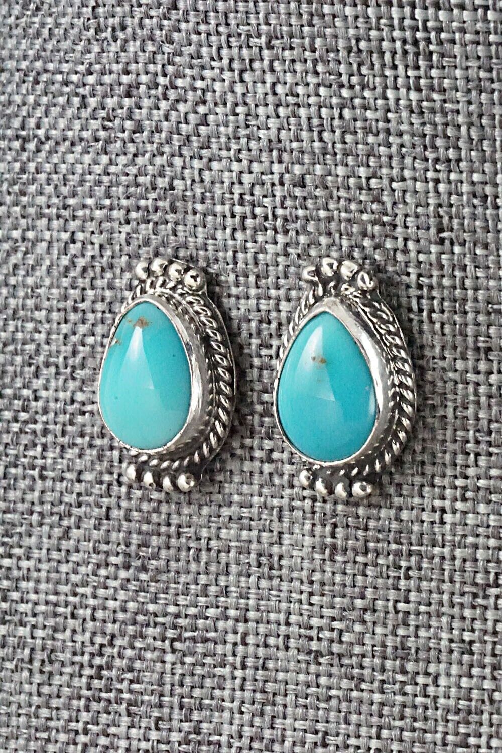 Turquoise & Sterling Silver Earrings - Jan Mariano