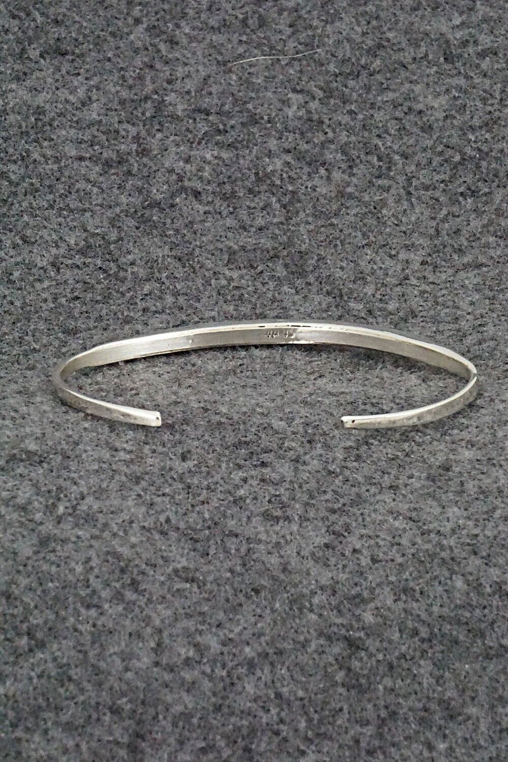 Turquoise & Sterling Silver Inlay Bracelet - Jeanette Chavez