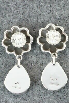 Turquoise & Sterling Silver Earrings - Lyle Piaso