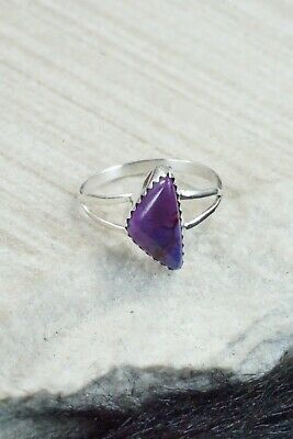 Spiny Oyster and Sterling Silver Ring - Robert Martinez - Size 8.25