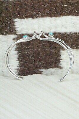 Turquoise & Sterling Silver Bracelet - Yolanda Skeets - High Lonesome Trading