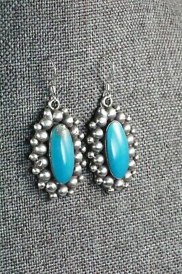 Turquoise & Sterling Silver Earrings - Freida Martinez