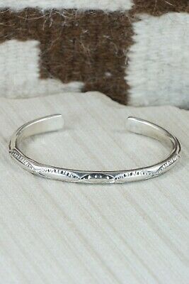 Navajo Sterling Silver Bracelet - Elaine Tahe