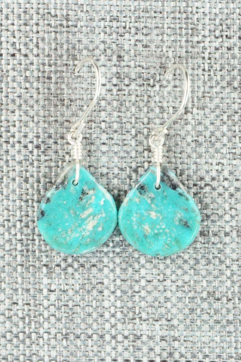 Turquoise & Sterling Silver Earrings - Lester Abeyta