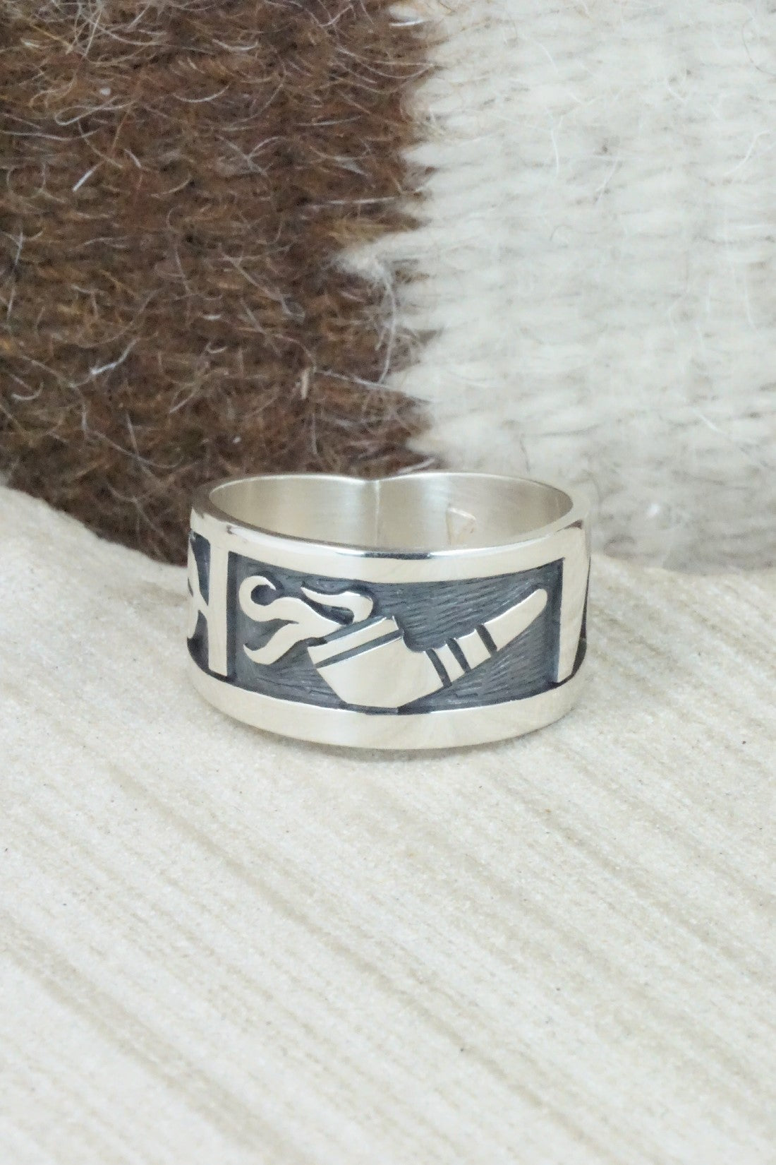 Sterling Silver Ring - Timothy Mowa - Size 12