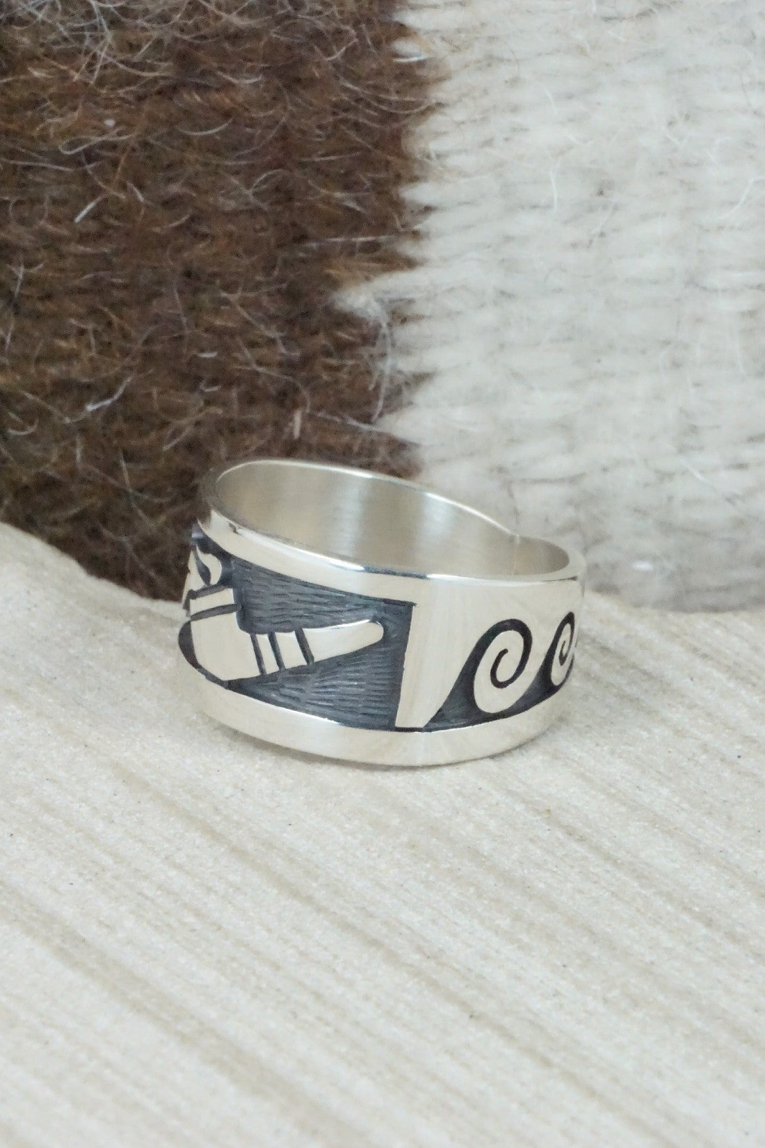 Sterling Silver Ring - Timothy Mowa - Size 12