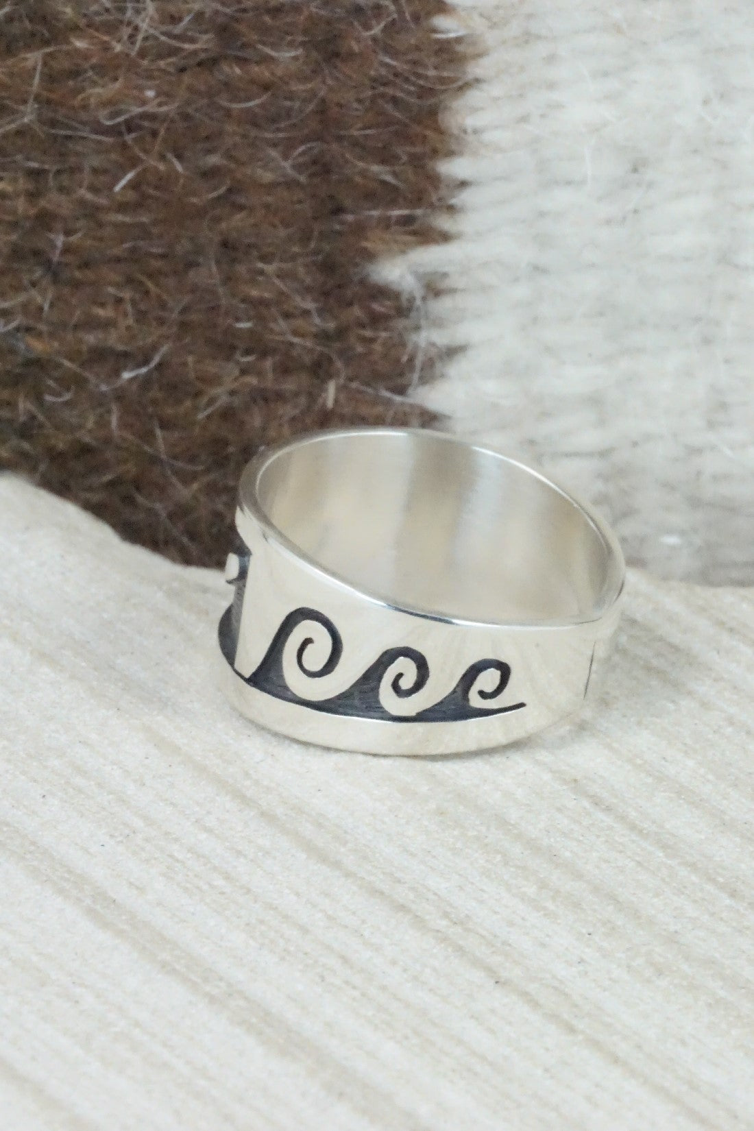 Sterling Silver Ring - Timothy Mowa - Size 12