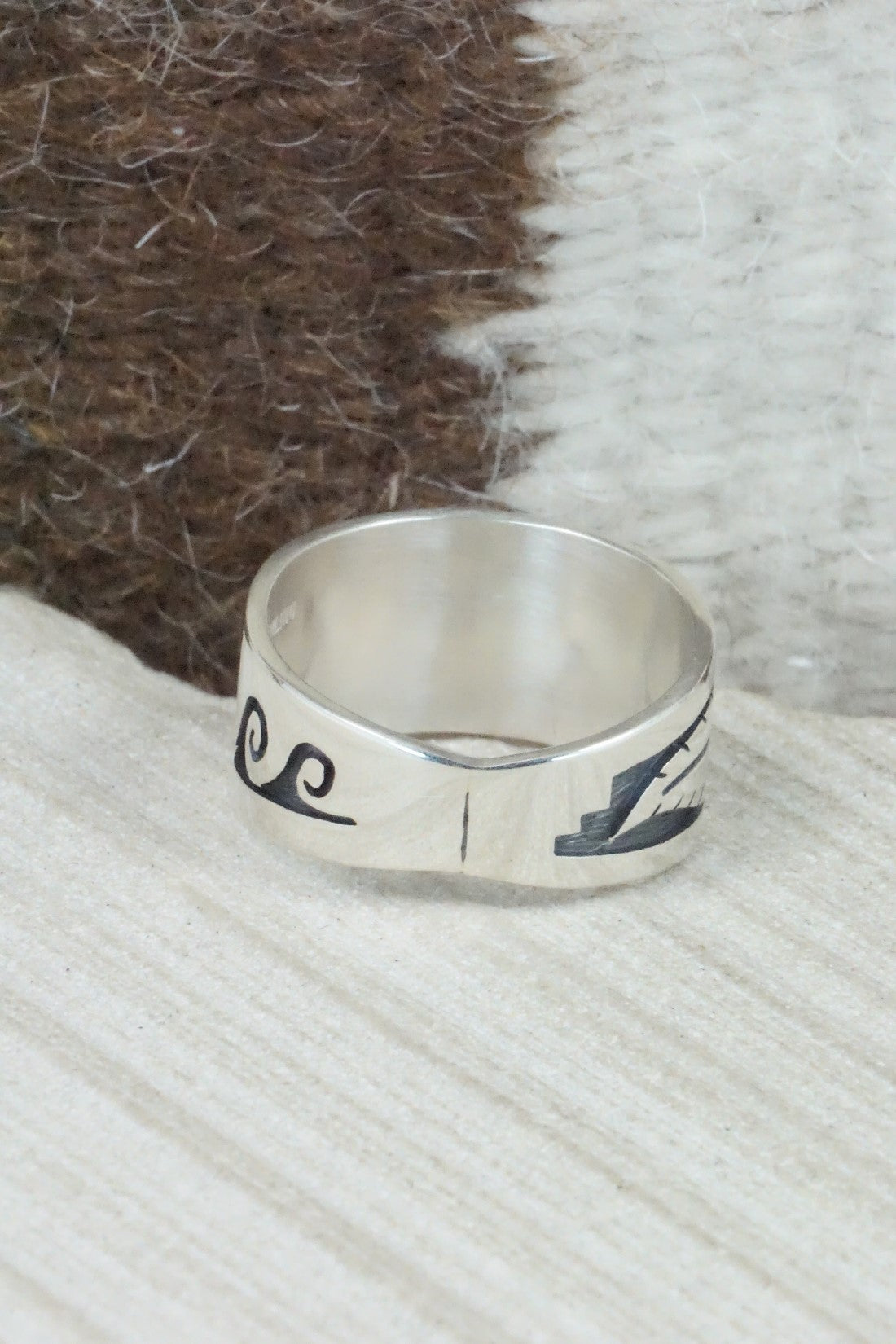 Sterling Silver Ring - Timothy Mowa - Size 12