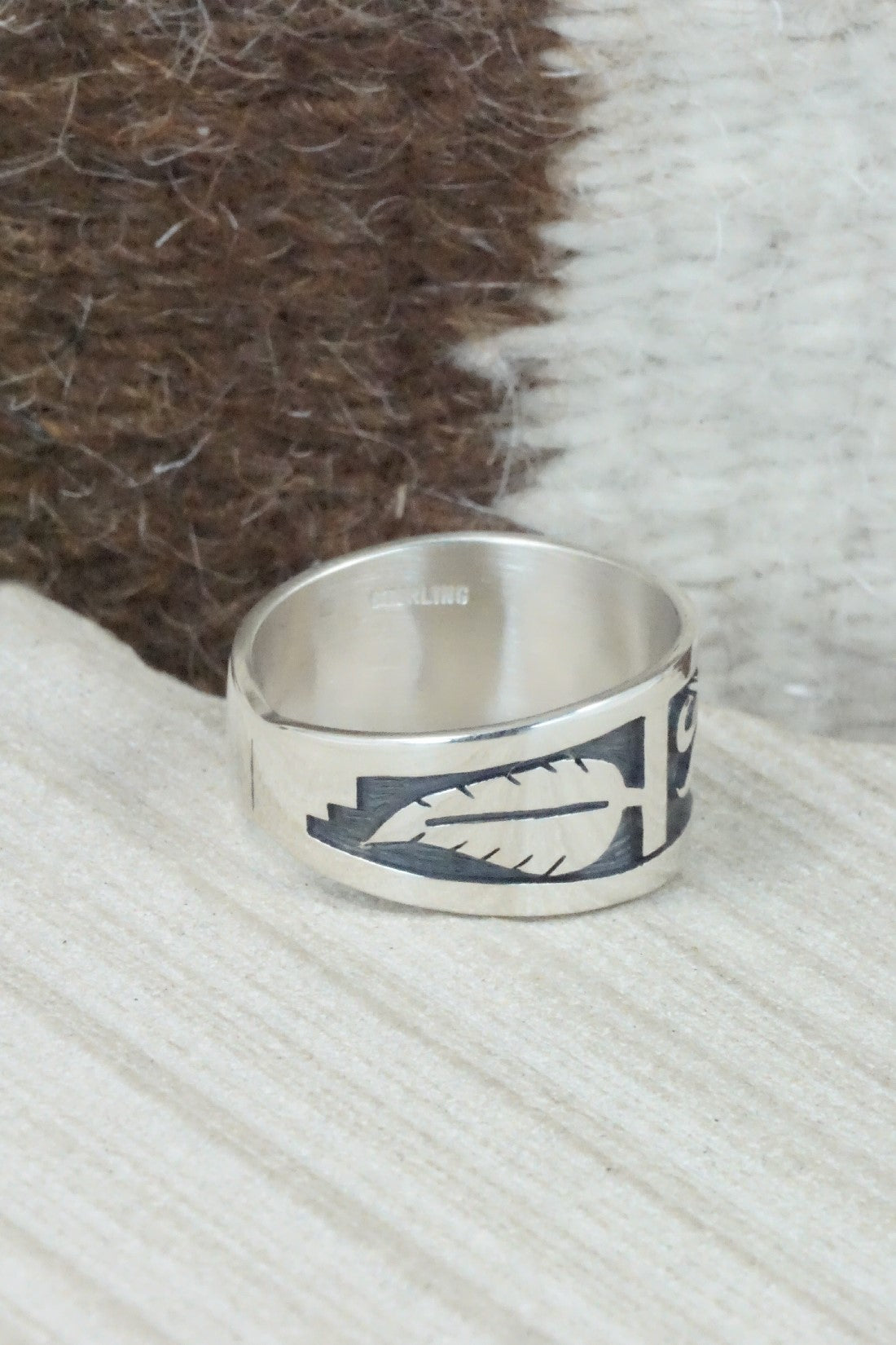 Sterling Silver Ring - Timothy Mowa - Size 12