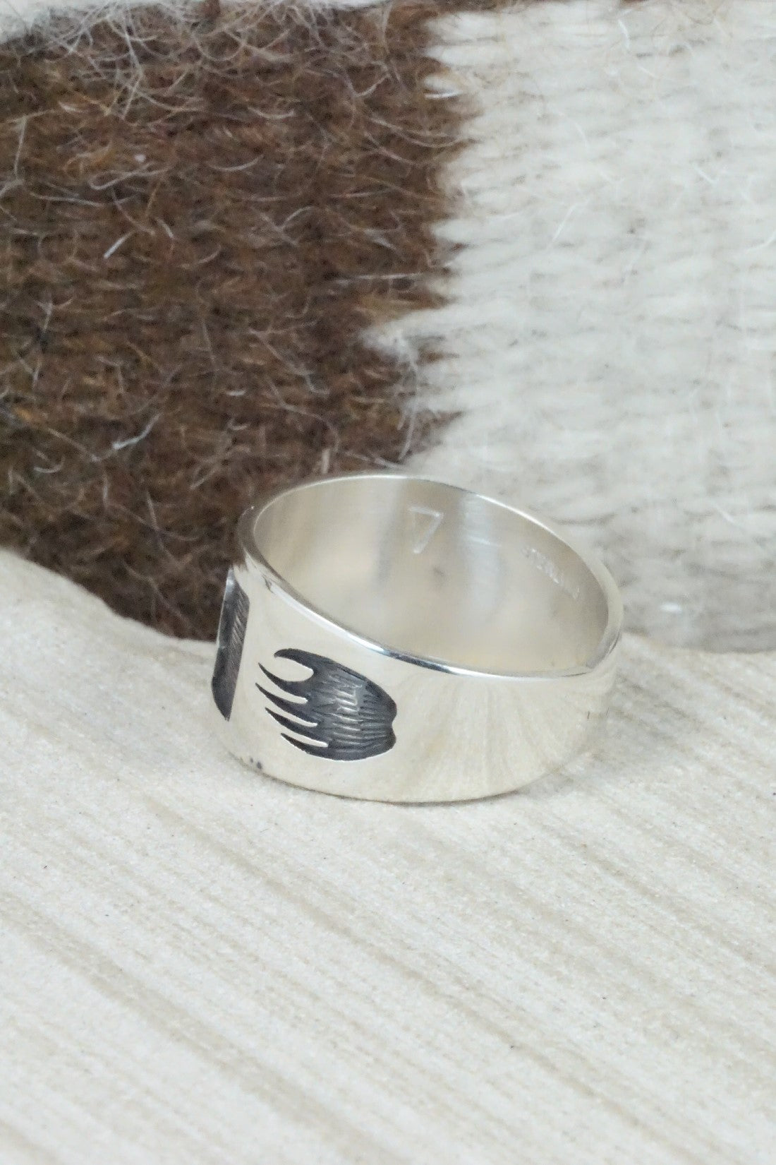 Sterling Silver Ring - Timothy Mowa - Size 12