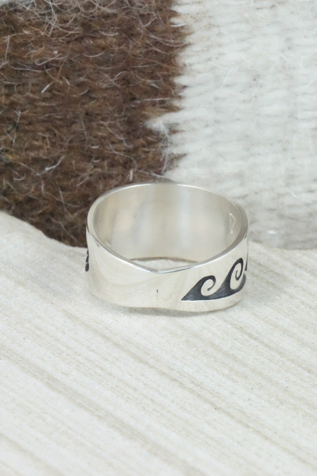 Sterling Silver Ring - Timothy Mowa - Size 12