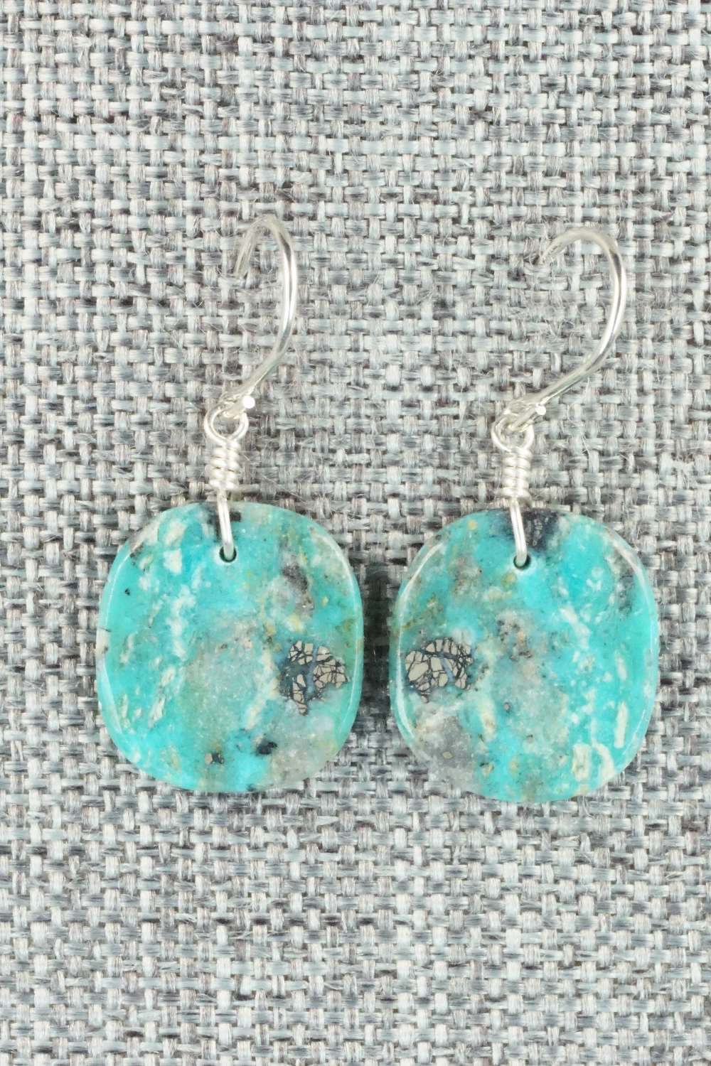 Turquoise & Sterling Silver Earrings - Lester Abeyta