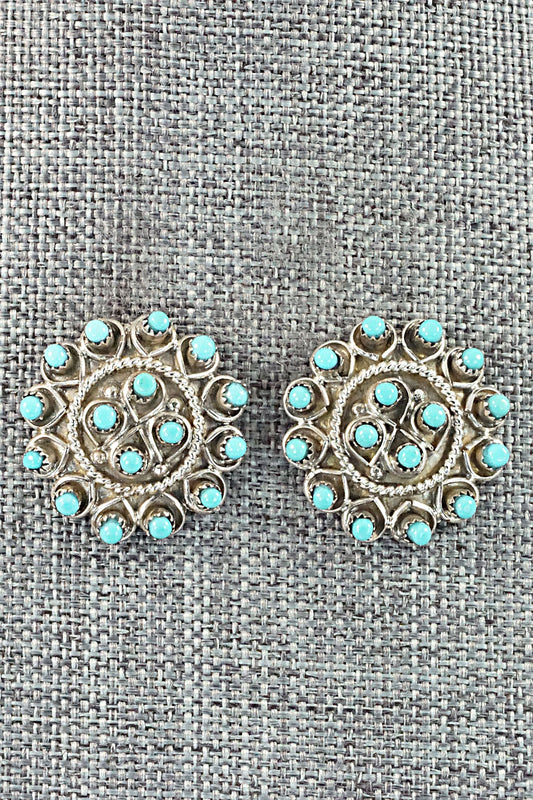 Turquoise & Sterling Silver Earrings - Wayne Johnson