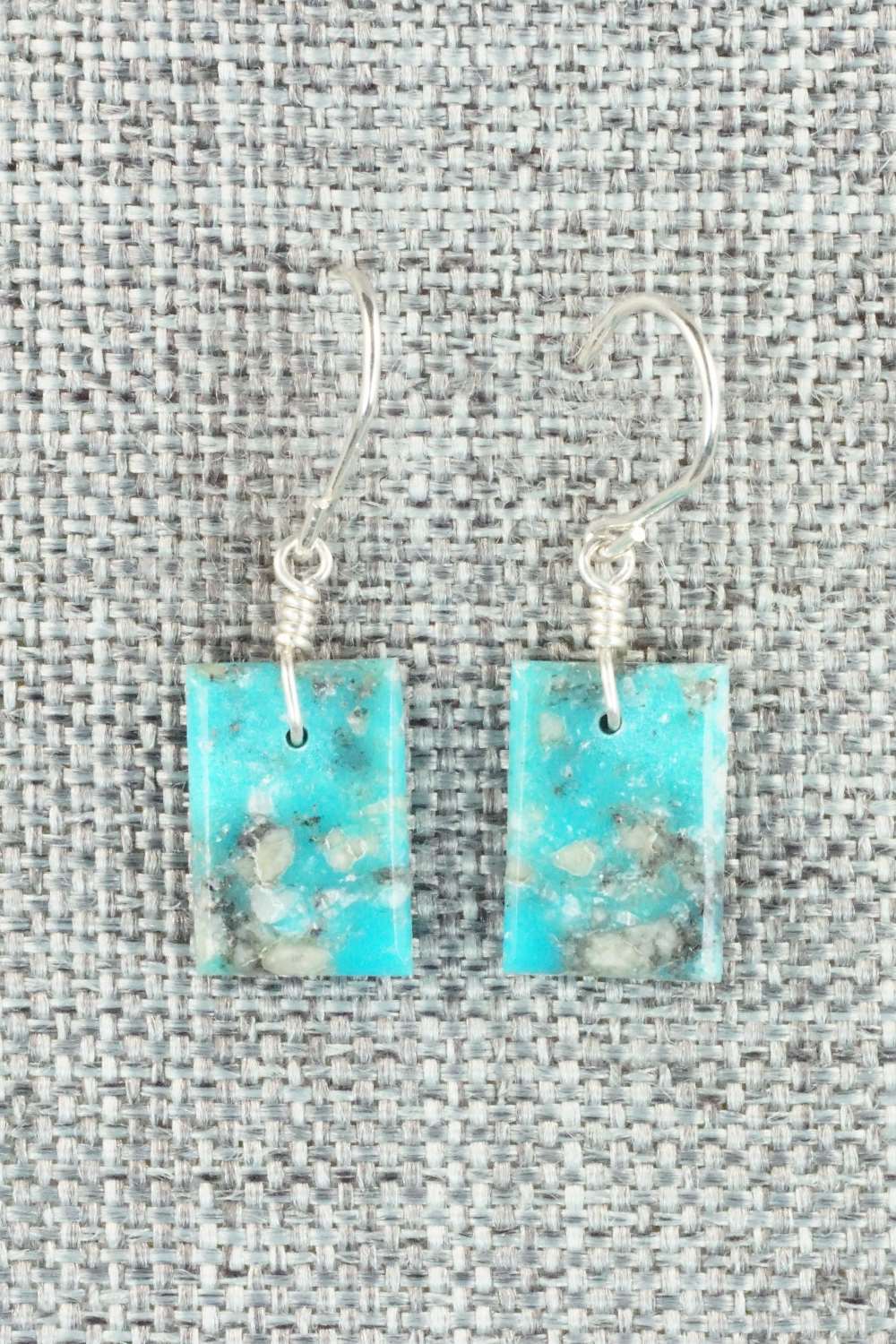 Turquoise & Sterling Silver Earrings - Lester Abeyta