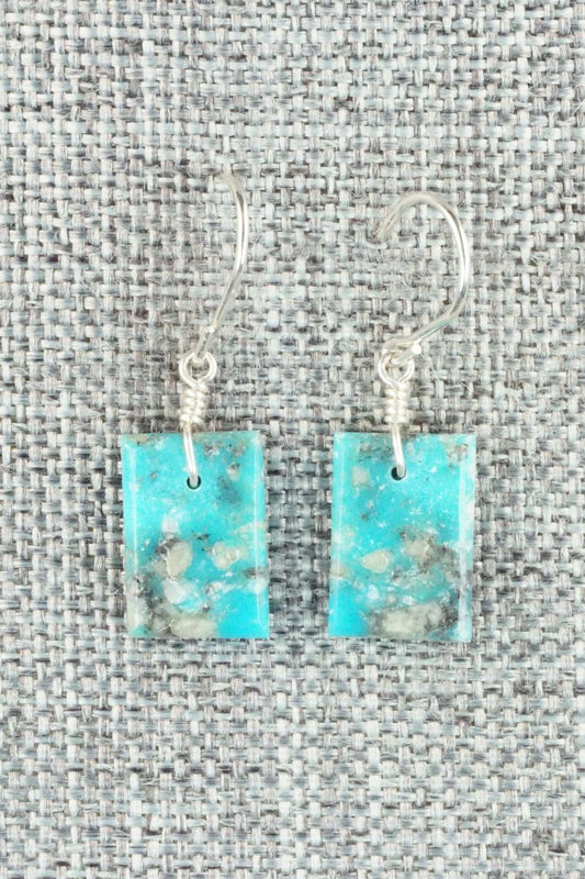 Turquoise & Sterling Silver Earrings - Lester Abeyta