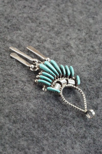 Turquoise & Sterling Silver Pendant - Edmund Cooeyate