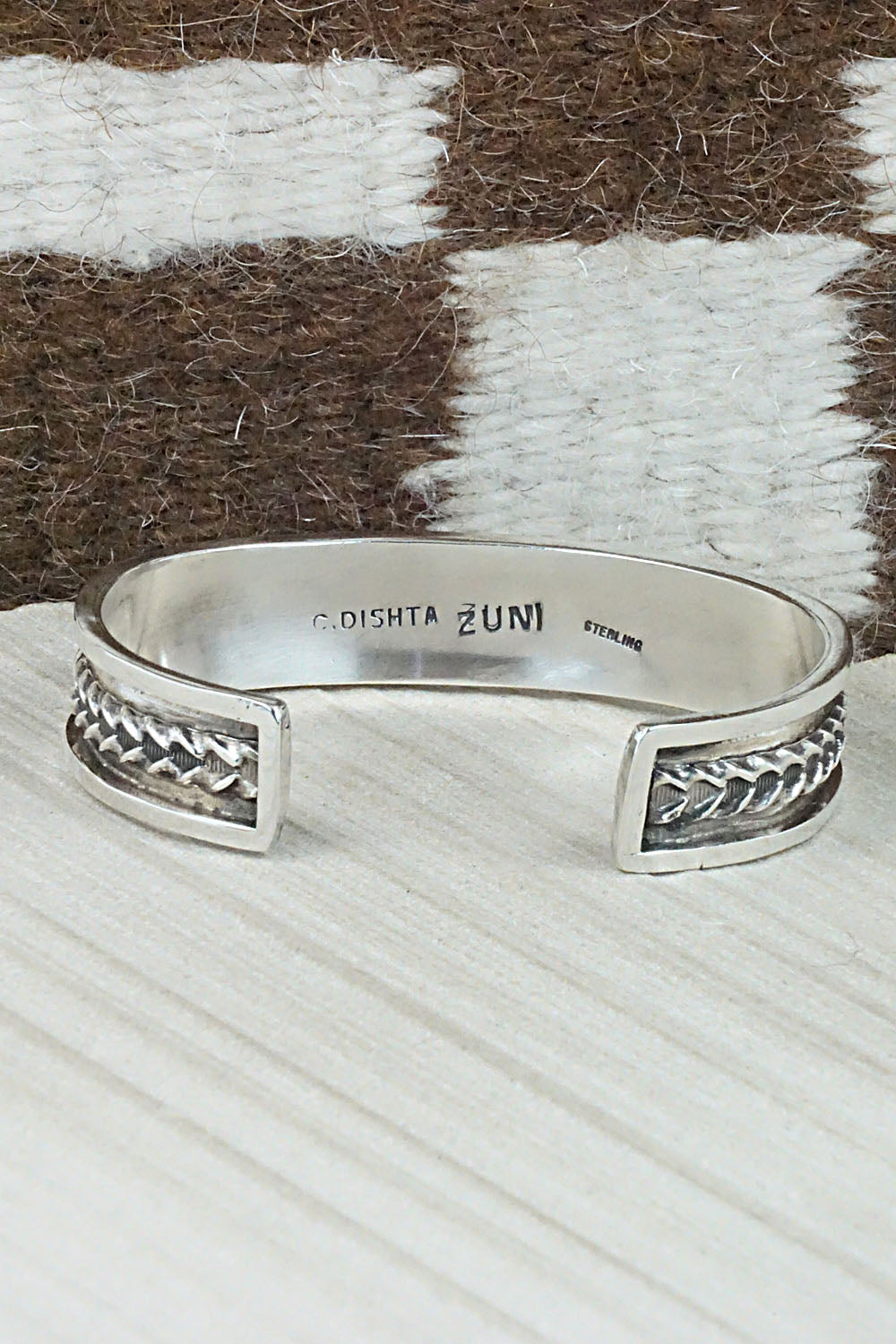 Multi Stone & Sterling Silver Inlay Bracelet - Charlotte Dishta