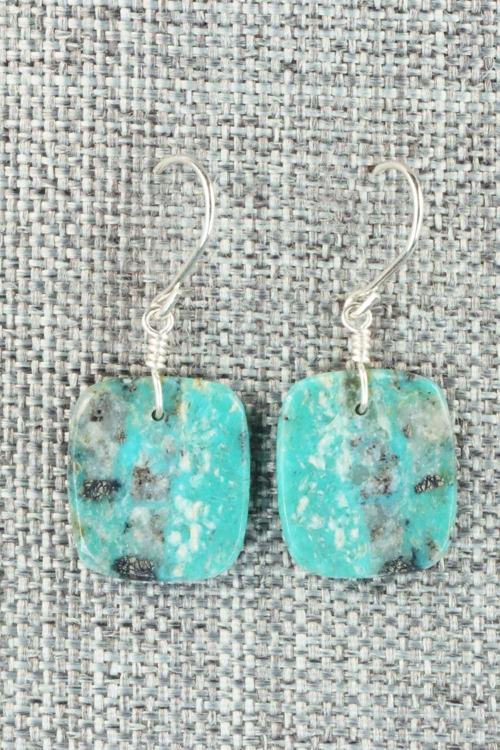 Turquoise & Sterling Silver Earrings - Lester Abeyta