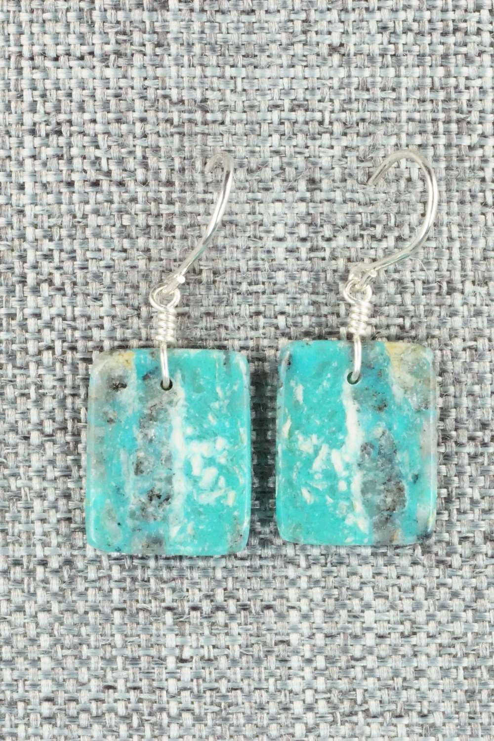 Turquoise & Sterling Silver Earrings - Lester Abeyta