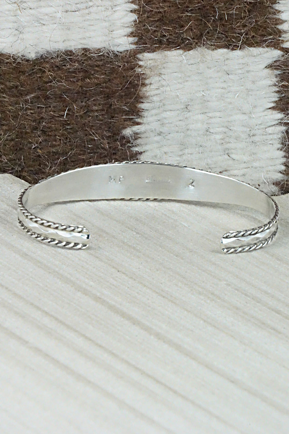 Turquoise & Sterling Silver Inlay Bracelet - Millie Peynetsa