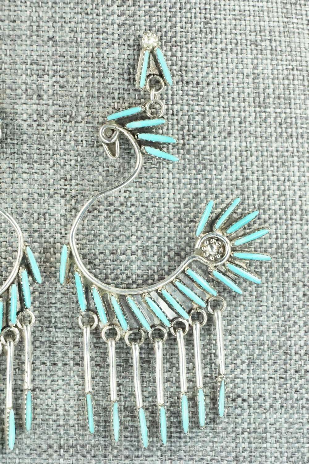 Turquoise & Sterling Silver Earrings - Jeannie Lastiyano