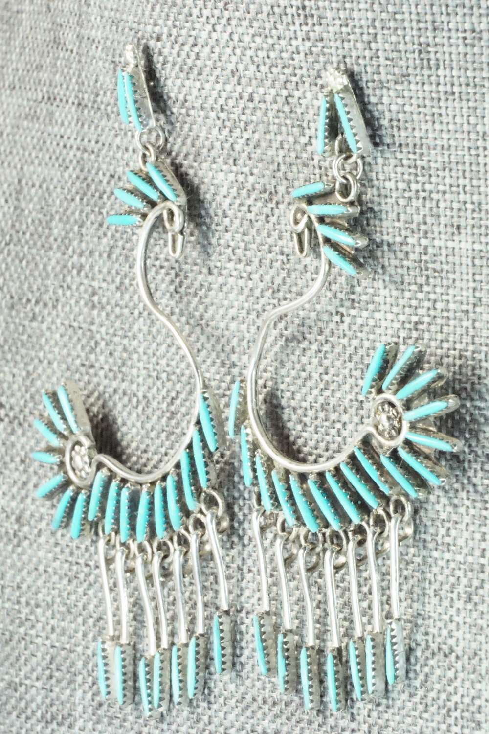 Turquoise & Sterling Silver Earrings - Jeannie Lastiyano