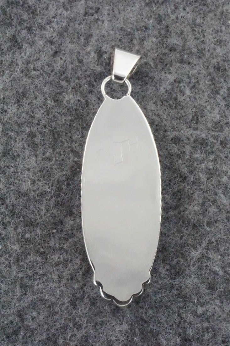 Multi Stone & Sterling Silver Inlay Pendant - Wayne Haloo