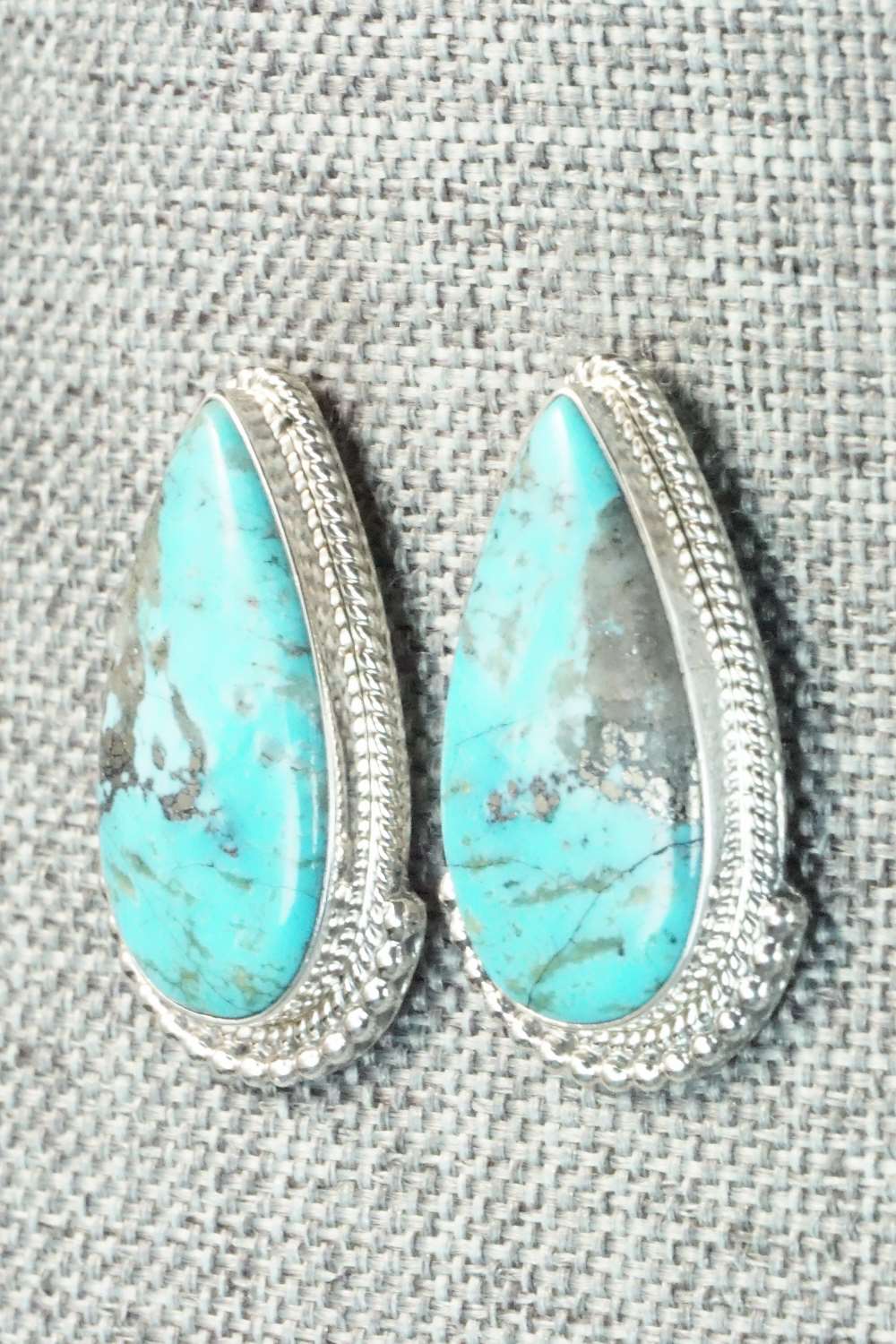 Turquoise & Sterling Silver Earrings - Mark Barney