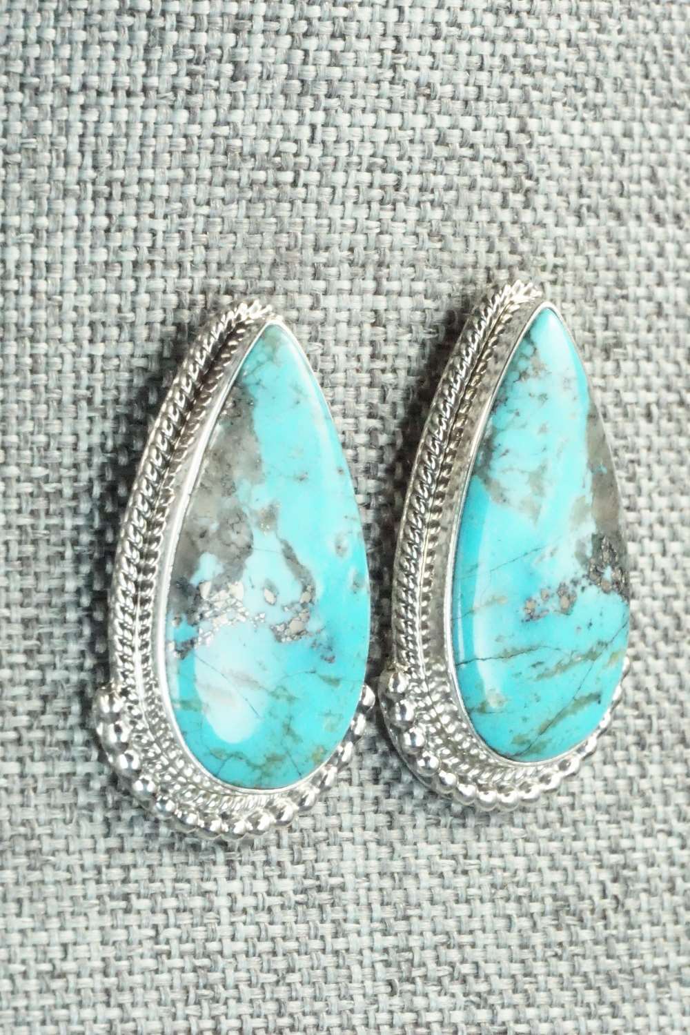 Turquoise & Sterling Silver Earrings - Mark Barney