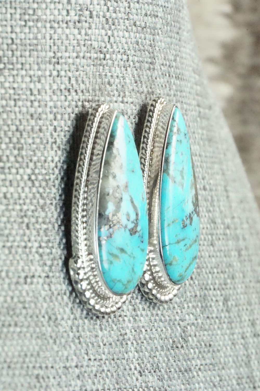 Turquoise & Sterling Silver Earrings - Mark Barney