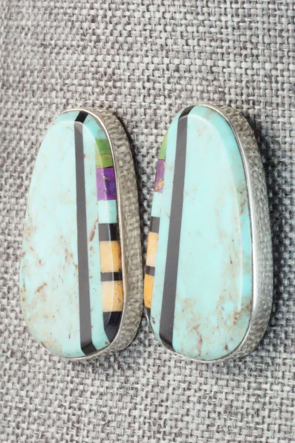 Multi Stone & Sterling Silver Earrings - Ronald Chavez