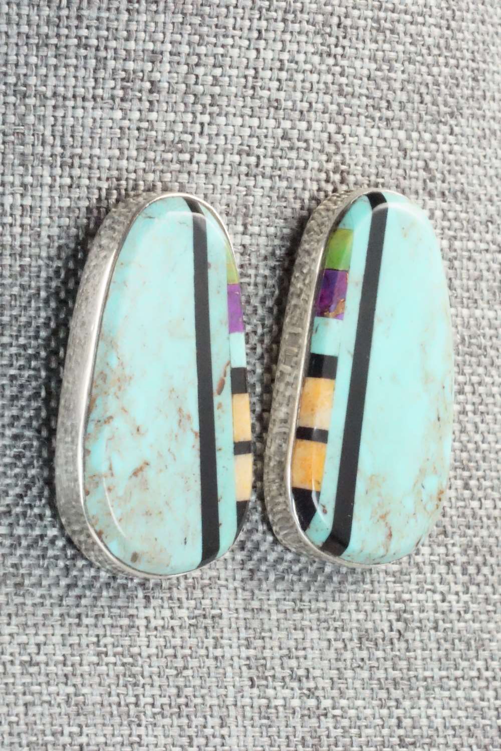 Multi Stone & Sterling Silver Earrings - Ronald Chavez