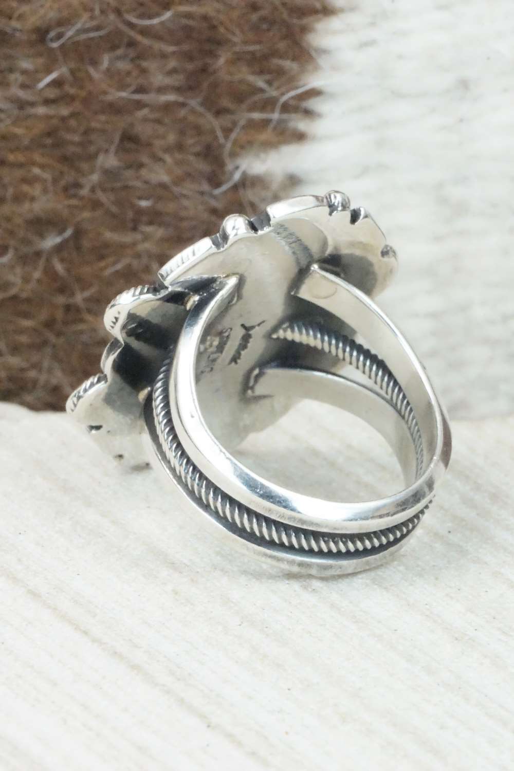 Turquoise & Sterling Silver Ring - Derrick Gordon - 8.5
