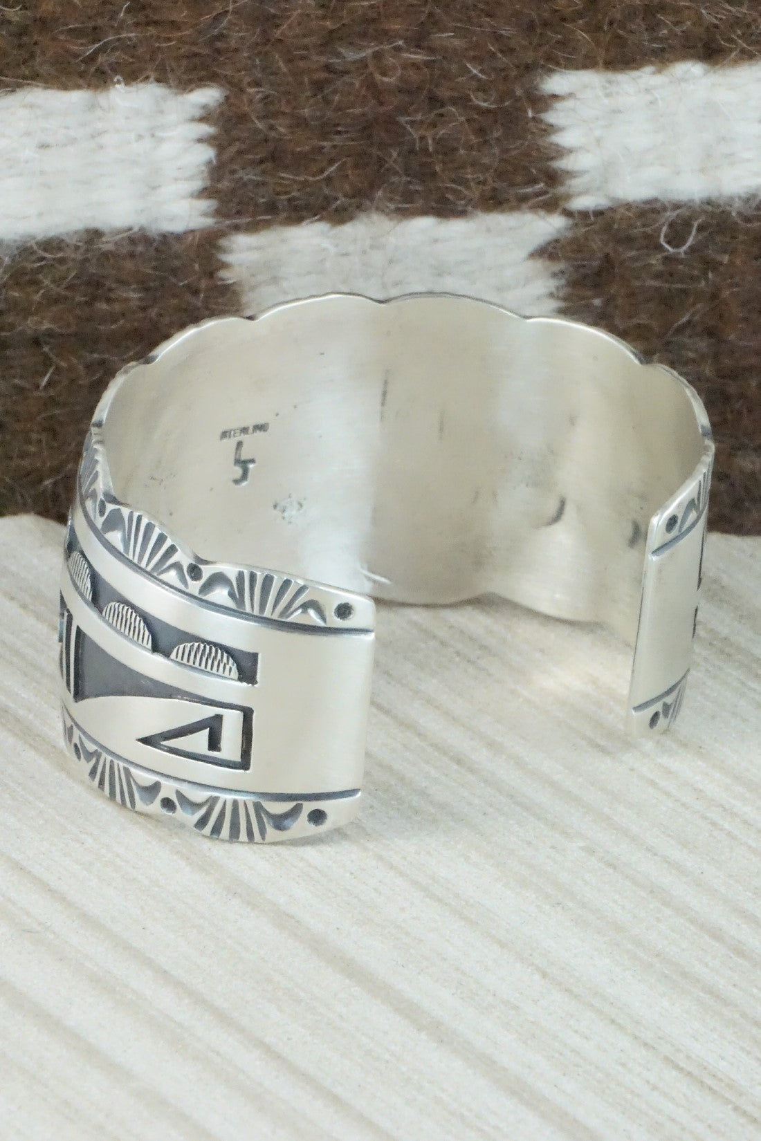 Turquoise & Sterling Silver Bracelet - Leonard Jim
