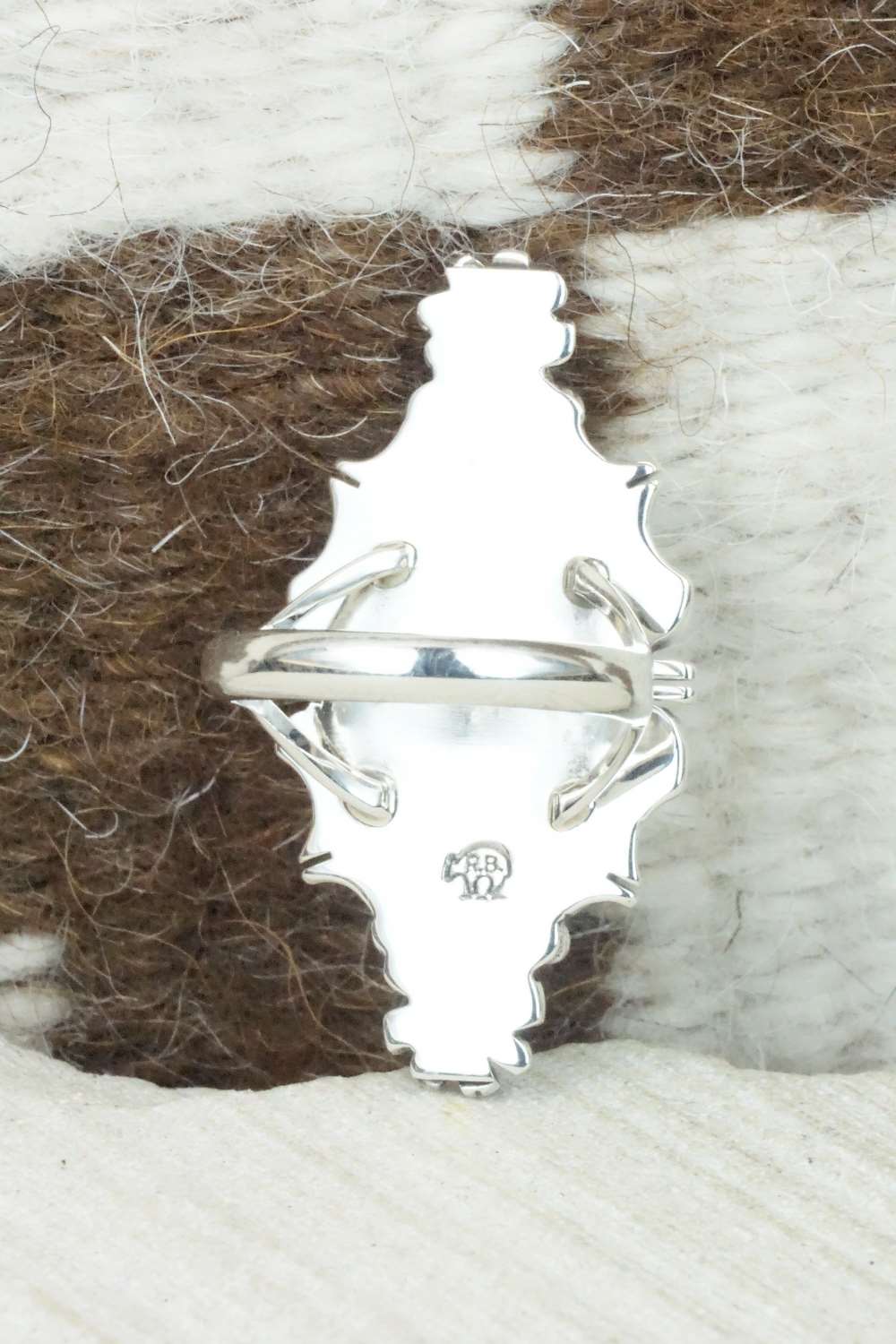 Turquoise & Sterling Silver Ring - Daniel Benally - Size 7.5