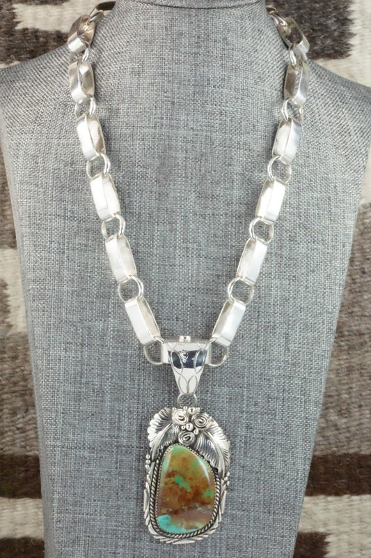 Turquoise & Sterling Silver Necklace - Mike Thomas