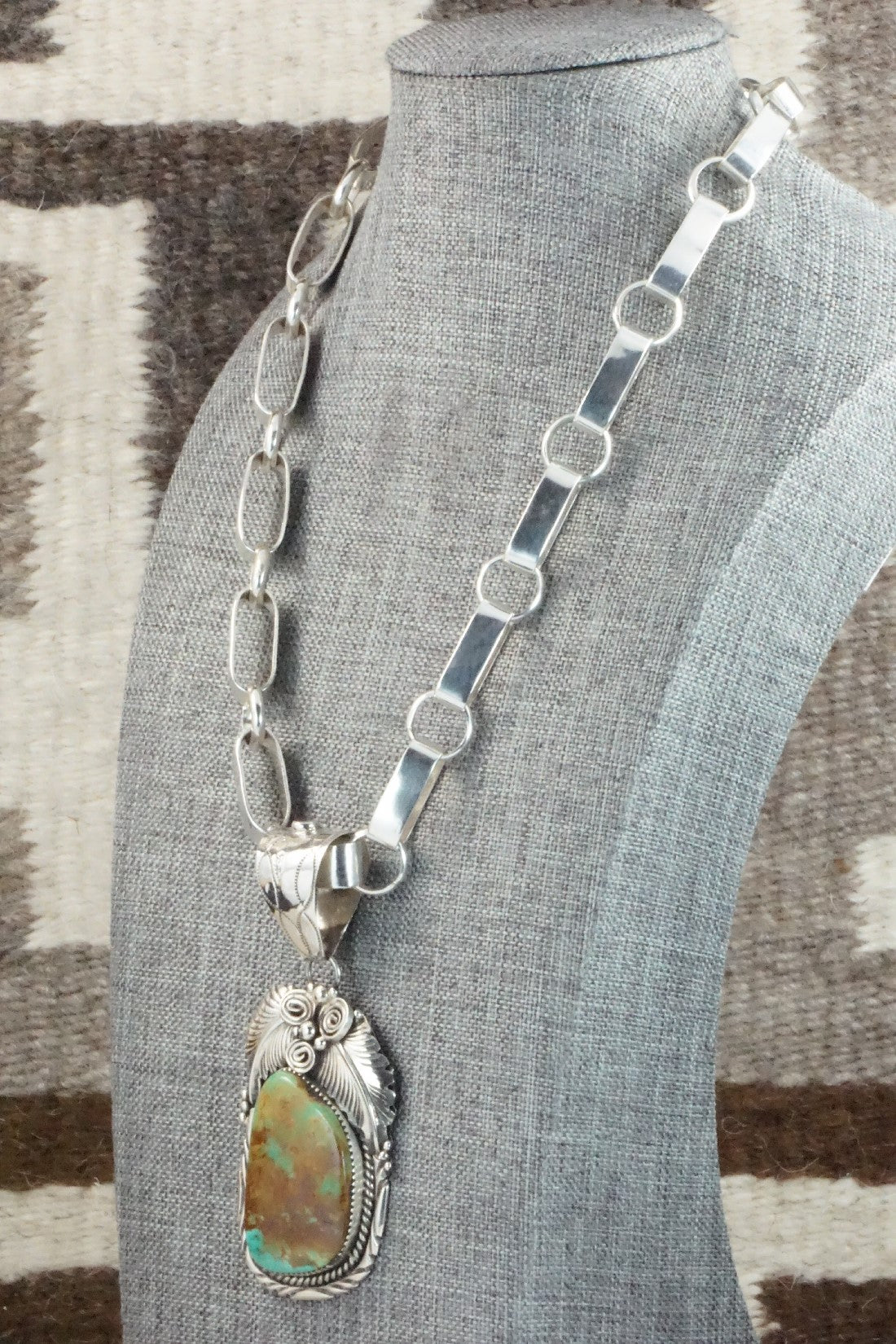 Turquoise & Sterling Silver Necklace - Mike Thomas